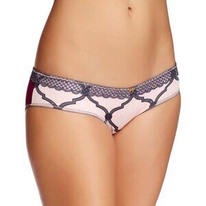 NWT Maaji Intimates Burgundy Pink Lace Trim Hipster Panty Sz. M